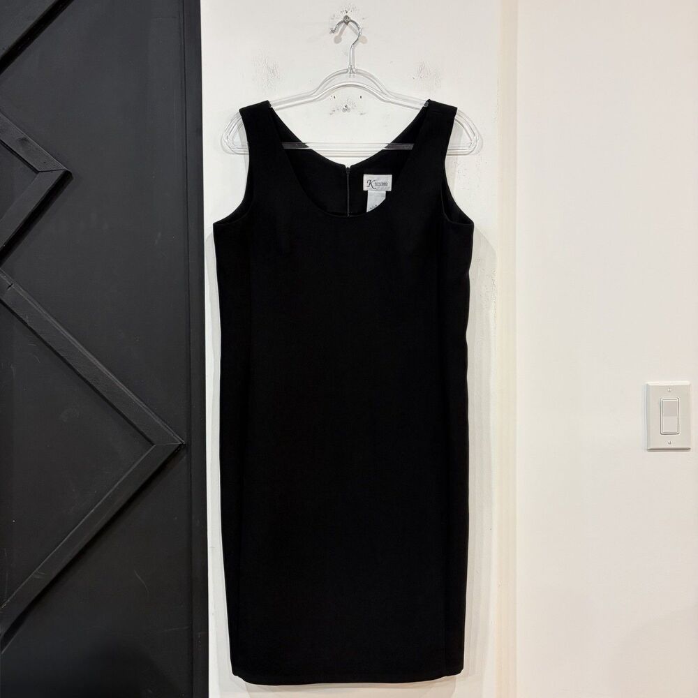 K Studio Black Sleeveless Sheath Dress Size 12 Formal Cocktail Event
